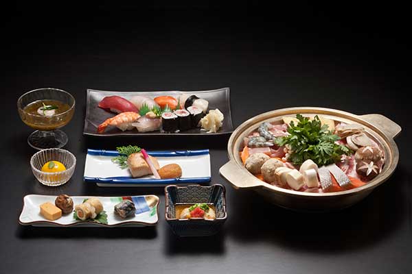 Sushi & Nabe Course